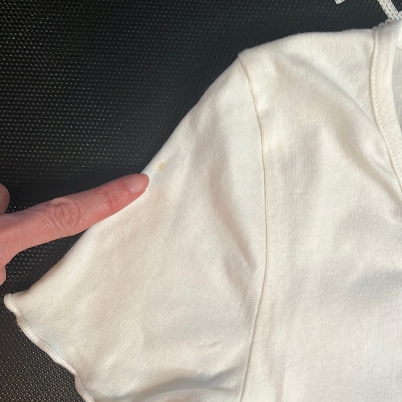 White Short Sleeve Tee Sz M - Picture 6 of 7